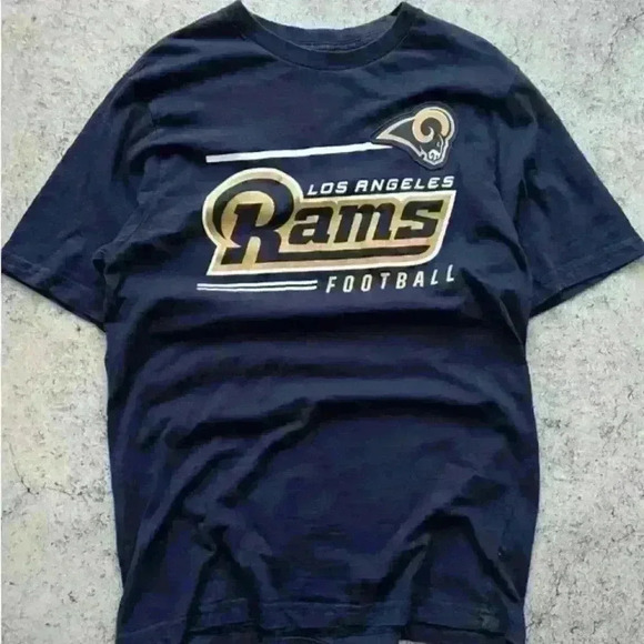 Vintage Majestic Los Angeles New Era LA Rams Football Y2K T-Shirt - Picture 1 of 2